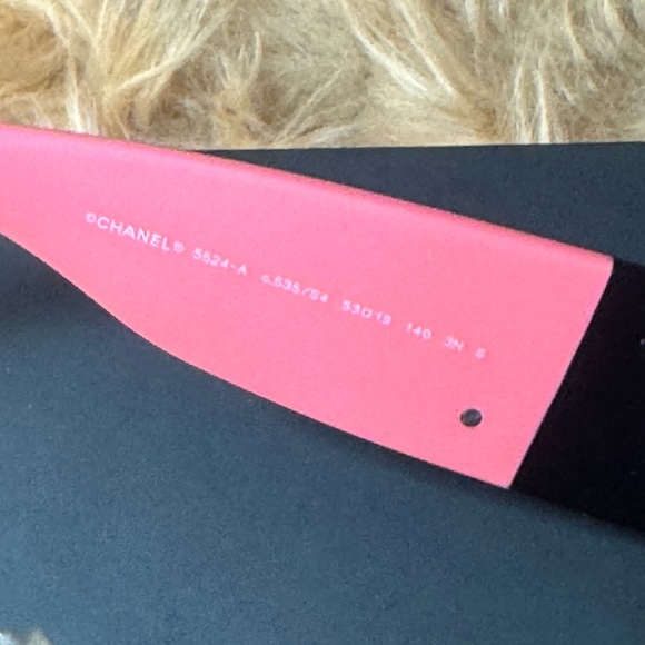 Like New Chanel Pink and Black Sunglasses. - Picture 5 of 5